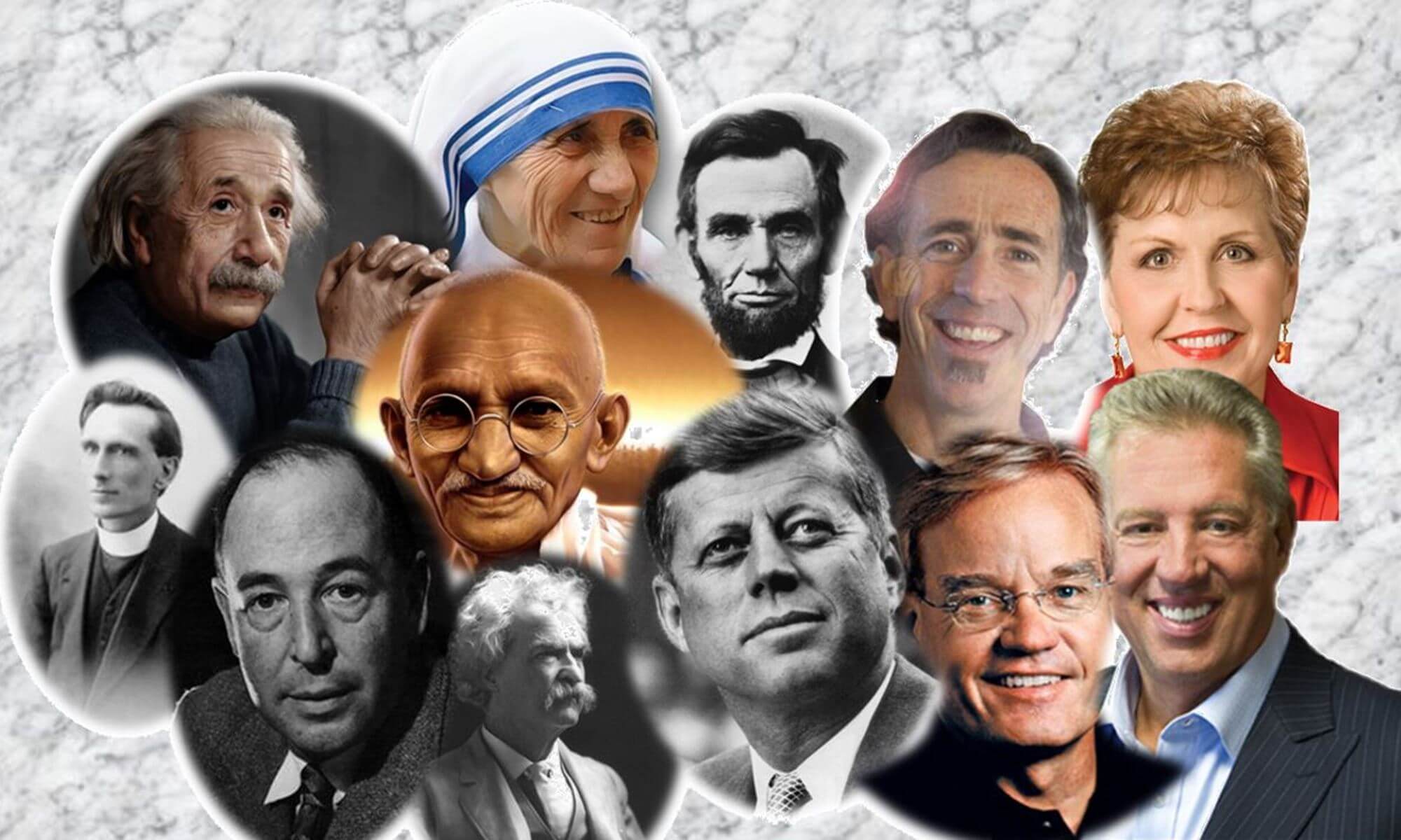 ZItate berühmter Personen - Collage von verschiedenen Personen